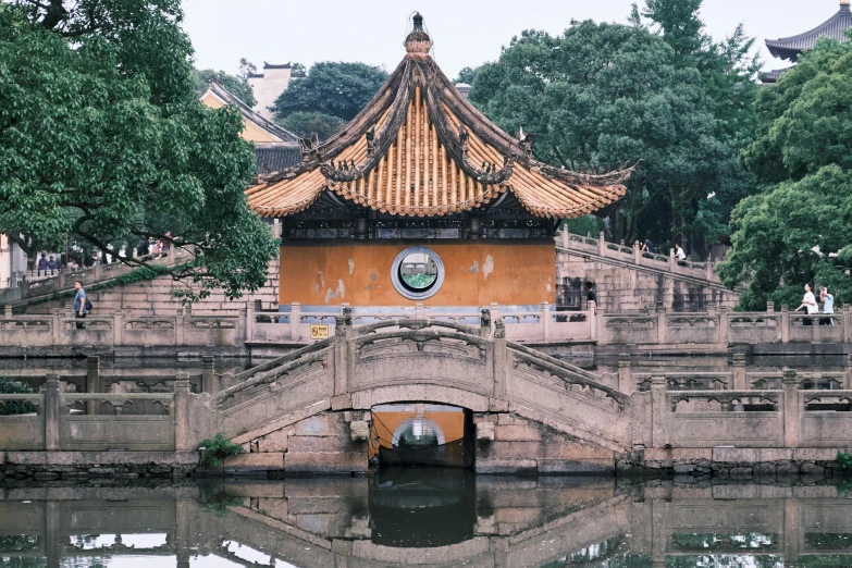 a bridge over a body of water