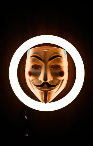 a mask is shown with a circle around it
