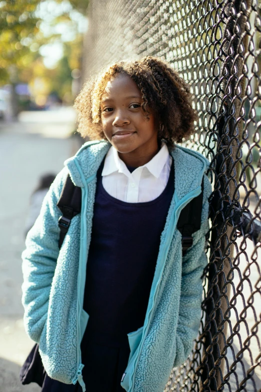 little african american girl posing for a po