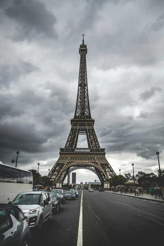 a very tall tower towering over the city