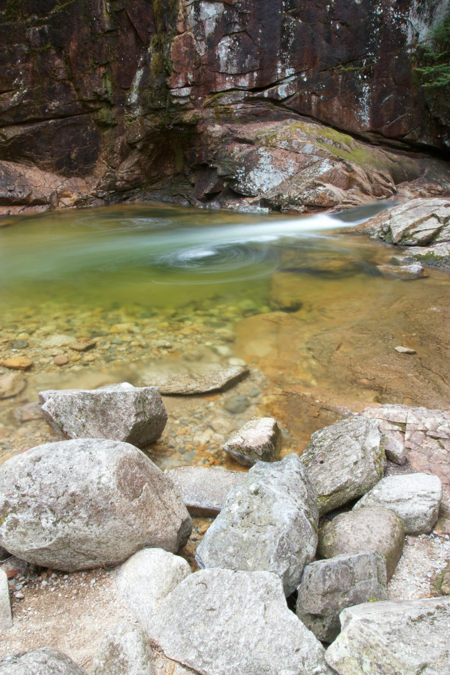 the pool in the canyon is very small