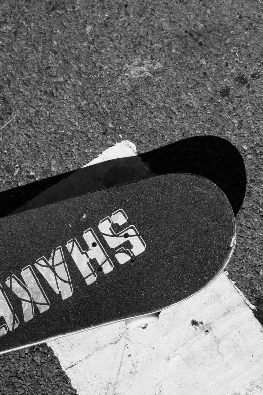 the view from above shows the feet of a person on a skate board