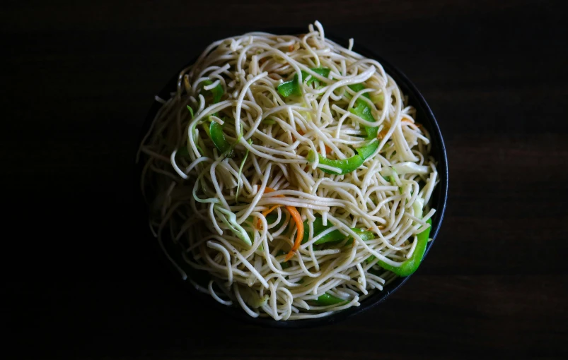 pasta noodles in a bowl, made with noodles