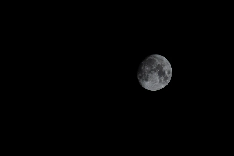 a full moon on a black sky, with a small amount of clouds