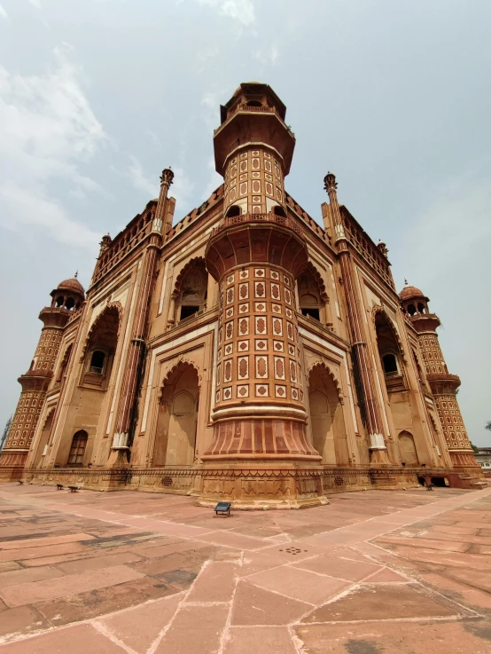 the front view of a large, old style building