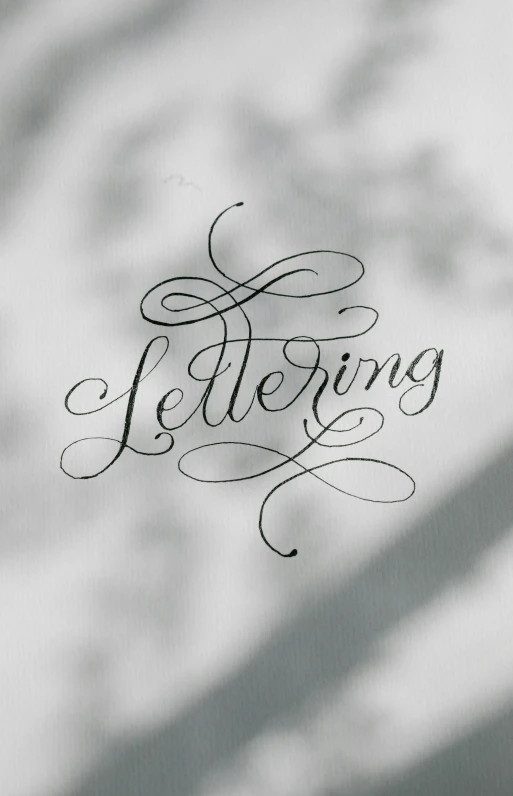 the letters in this pograph are all handwritten