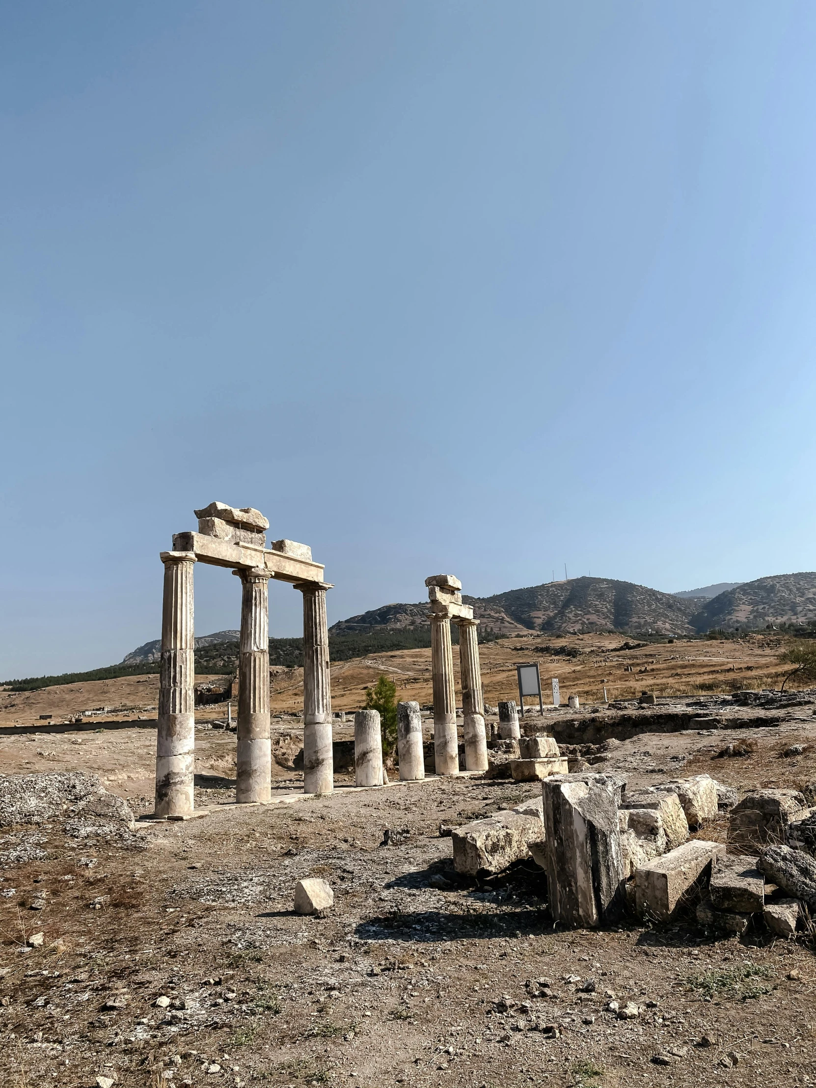 some very pretty pillars in the desert