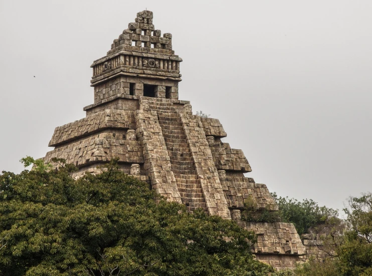 a large tower structure made out of brick