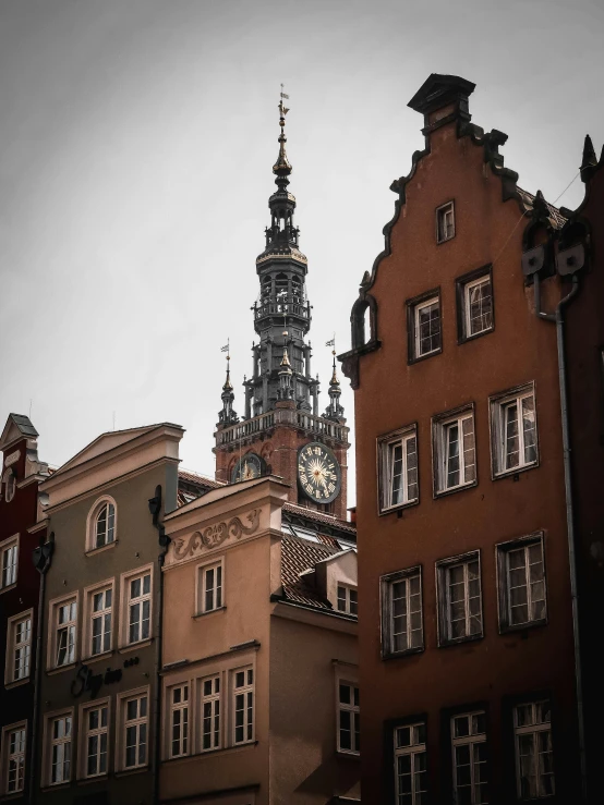 some very pretty buildings and a big tower