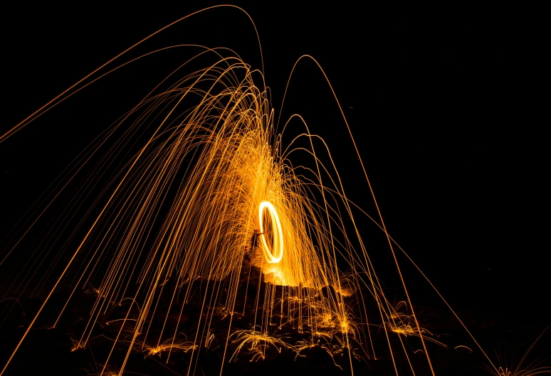 an image of a group of fireflies in the air