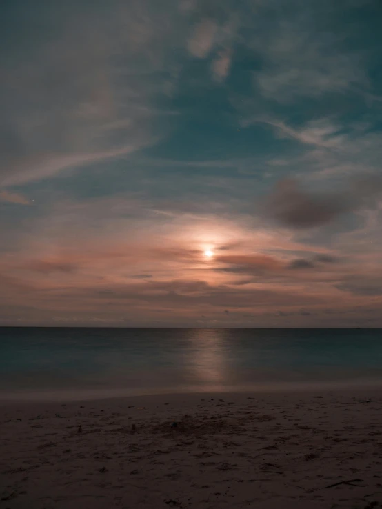 beach scene with a view of the ocean