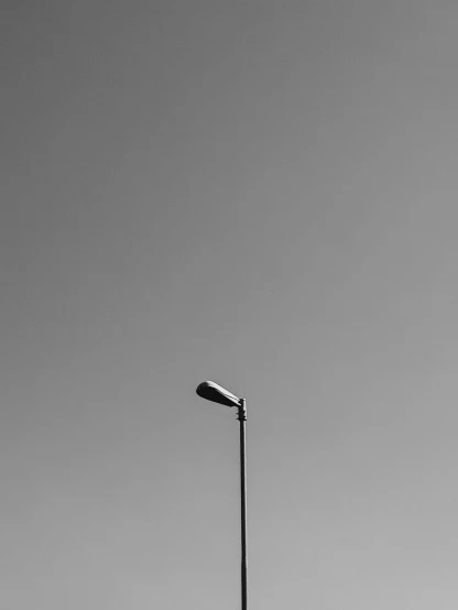 a street lamp and street light in black and white