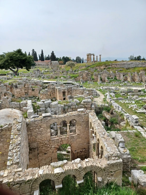 an old ruin in ruins of the city