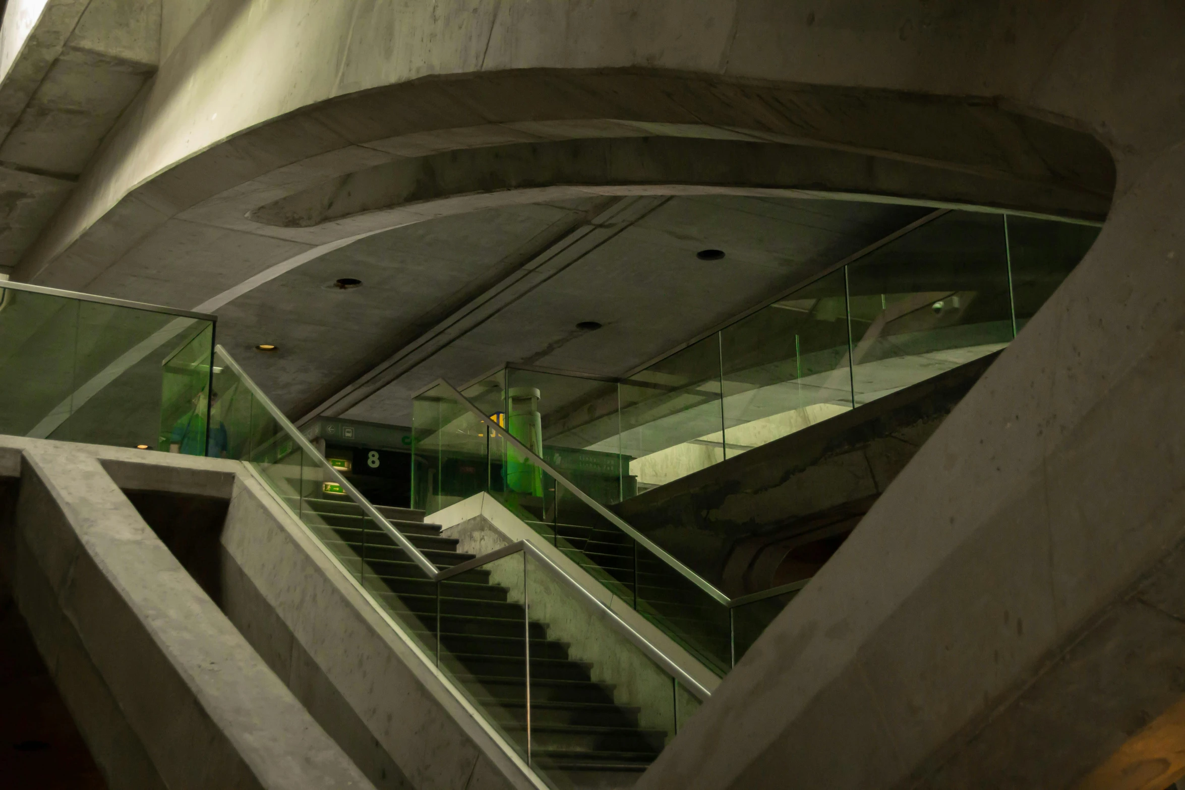 an image of some stairs that are going down