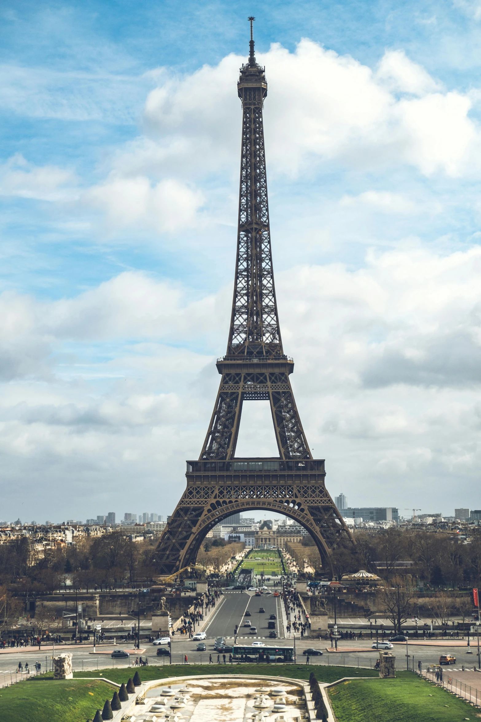 the top of the eiffel tower in paris france