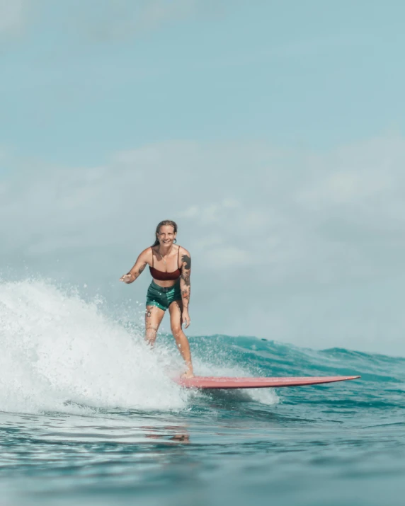 a person on a surfboard in the ocean