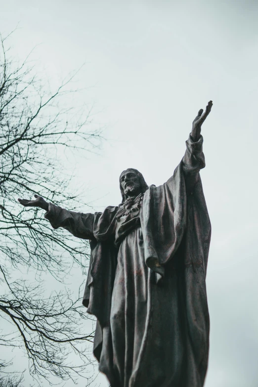 an image of statue of the old man