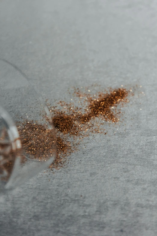 an image of the ground next to some spilled food