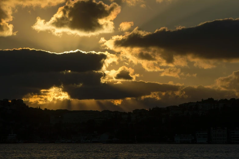 the clouds are moving in a very distant fashion