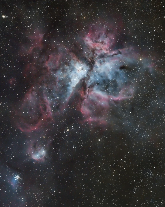 a very large flower shaped cloud in the middle of a galaxy