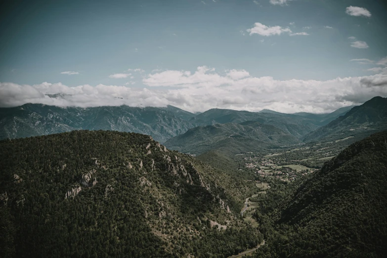 the mountains look very green and very lush