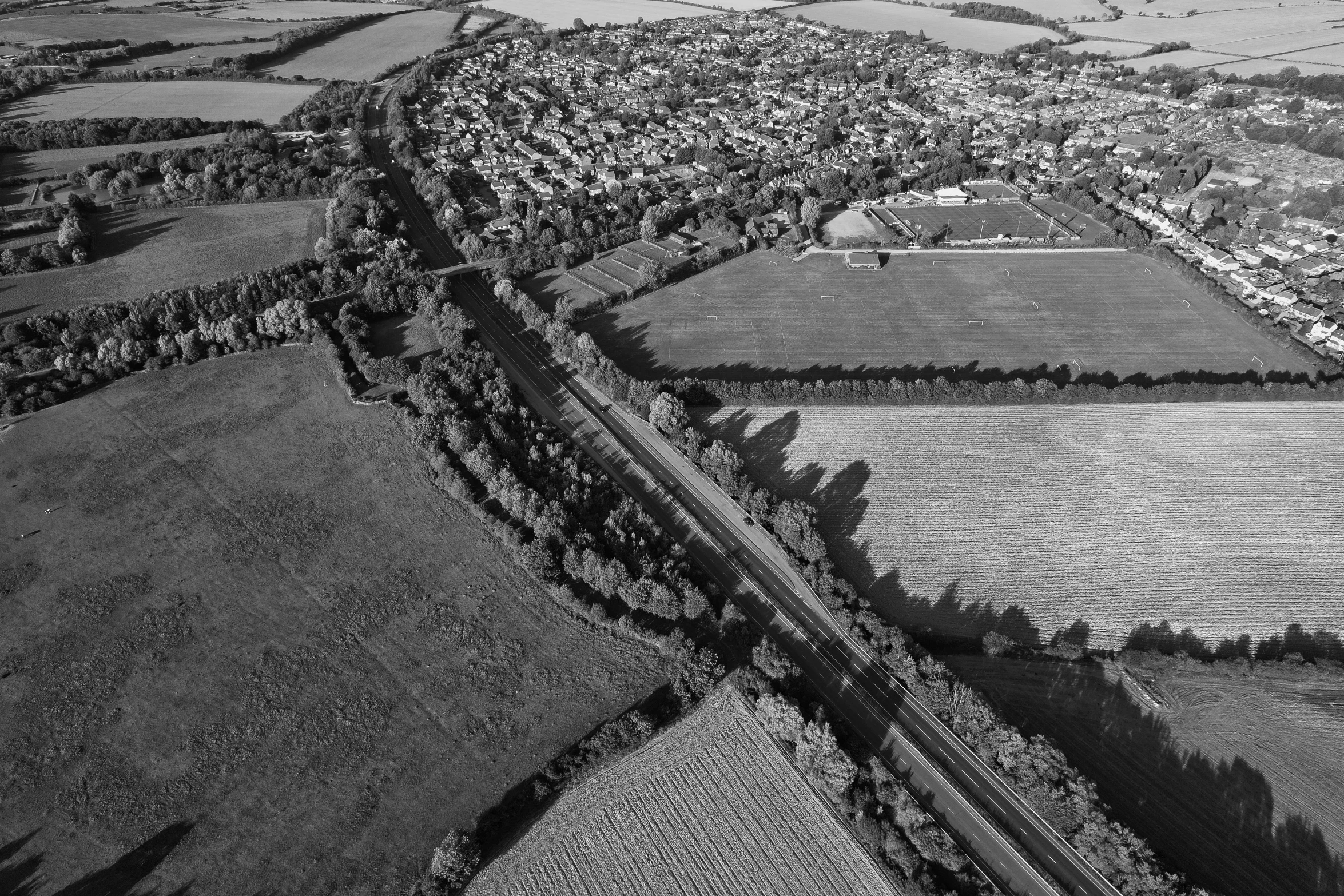 an aerial po taken from above of a landscape with trees