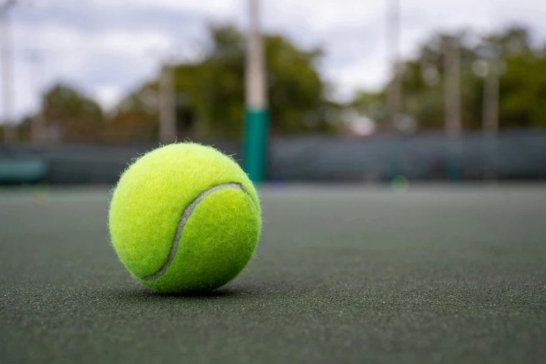 an image of a tennis ball on the court