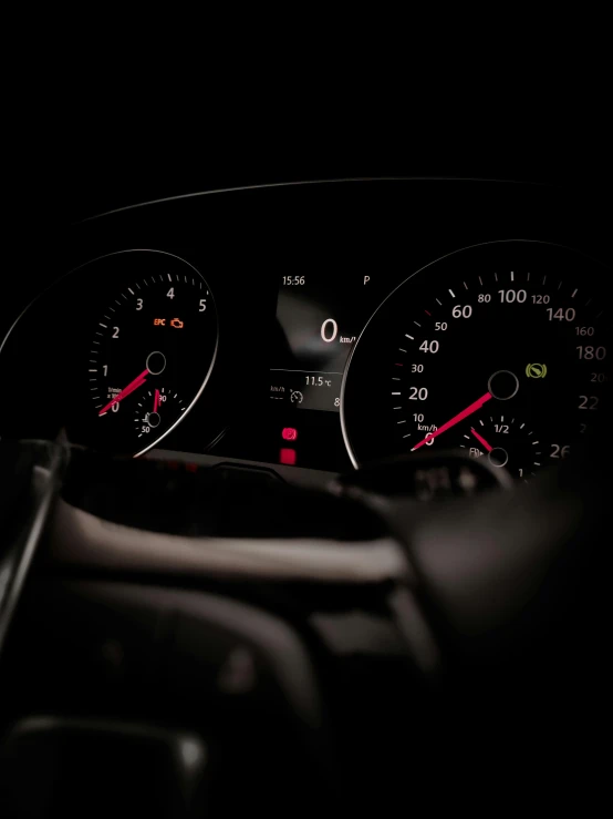 a close - up of the dashboard lights of a vehicle