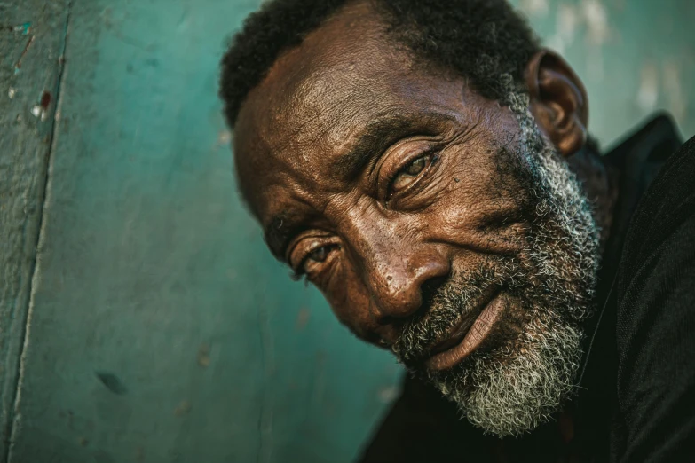 a close up po of a man with a mustache