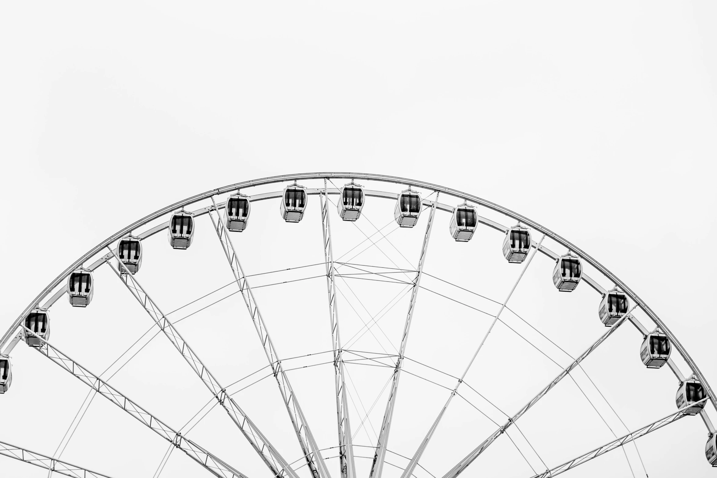 an amut park rides ferris wheel in the snow