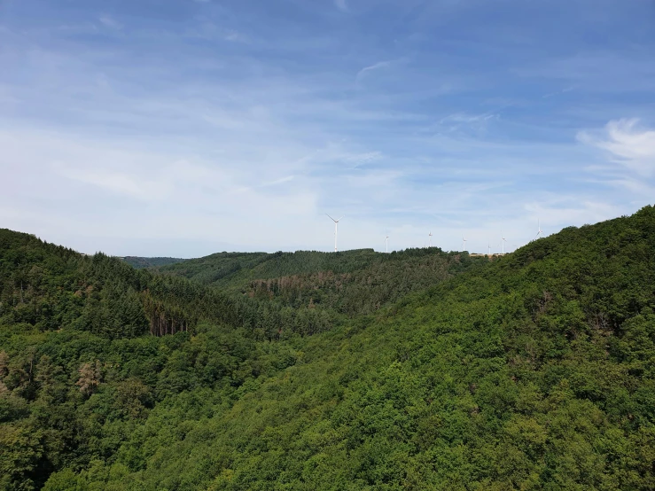 hills with a mountain in the distance