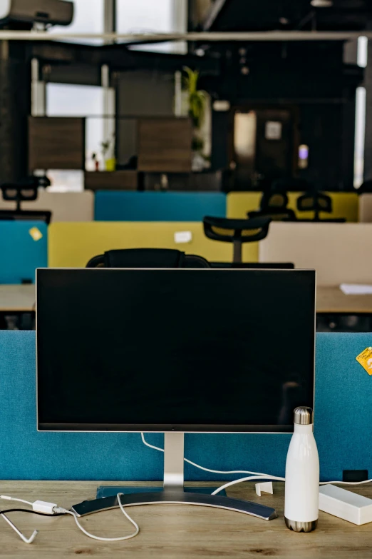 a desktop computer sitting on top of a desk