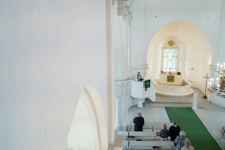 a po taken from the ceiling of a church