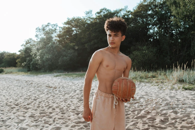 a man with  holding a basketball