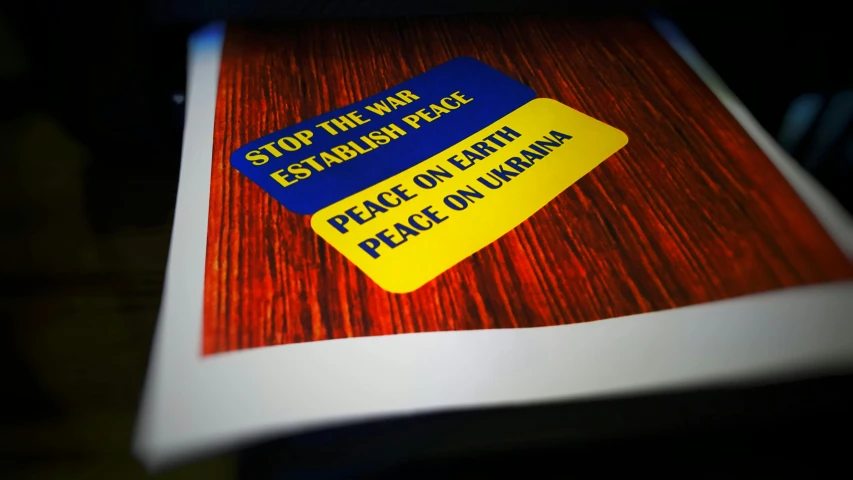 a close up of a colorful pamphlet cover on a desk