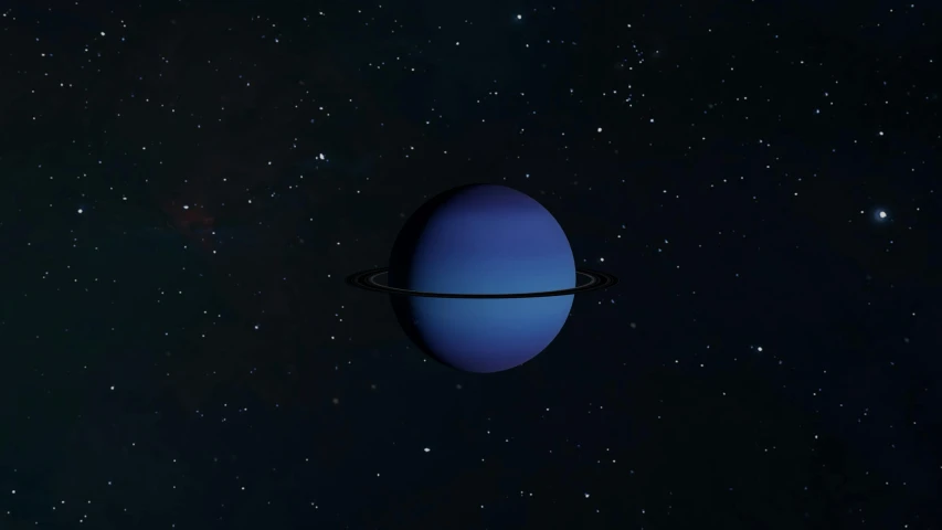 a blue sphere sits in the middle of starry skies