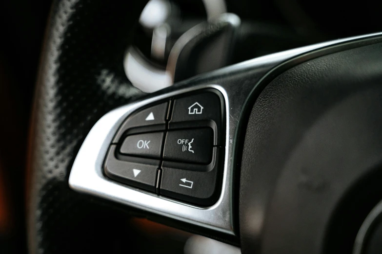 the shift panel of a car with a manual key