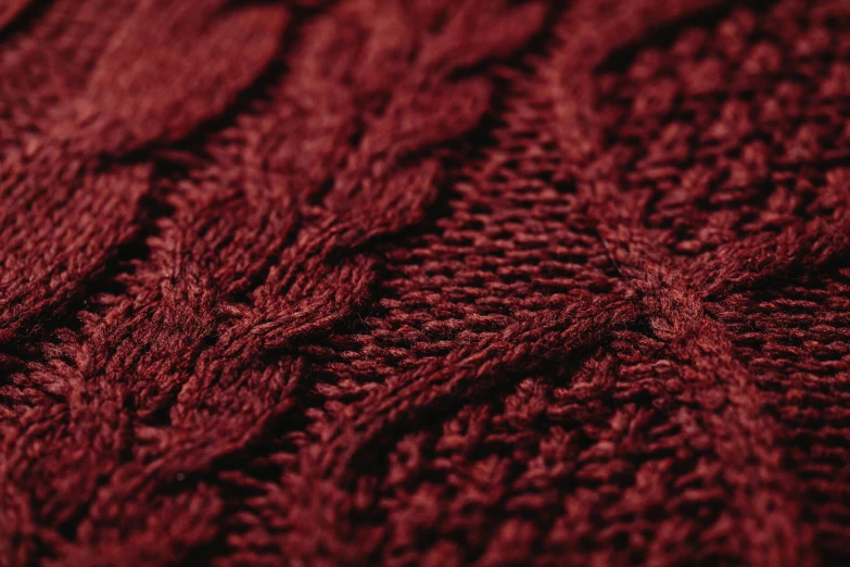 a close up s of some red sweater