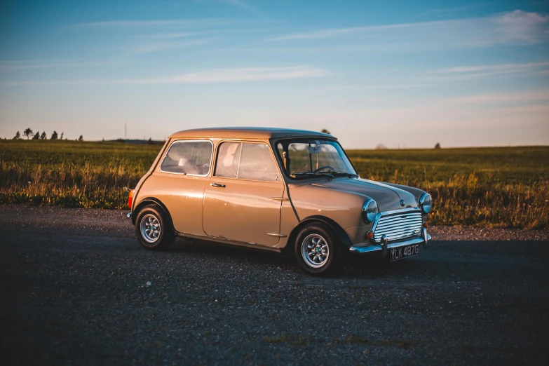 a car that is sitting on the side of the road