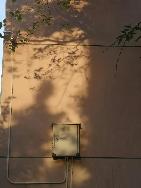 the side of a building, with an air conditioner