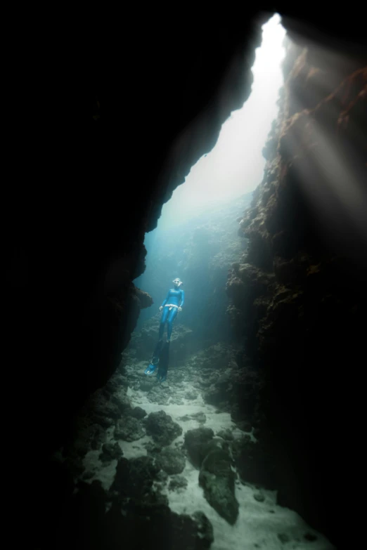 a person in the water with their scuba gear