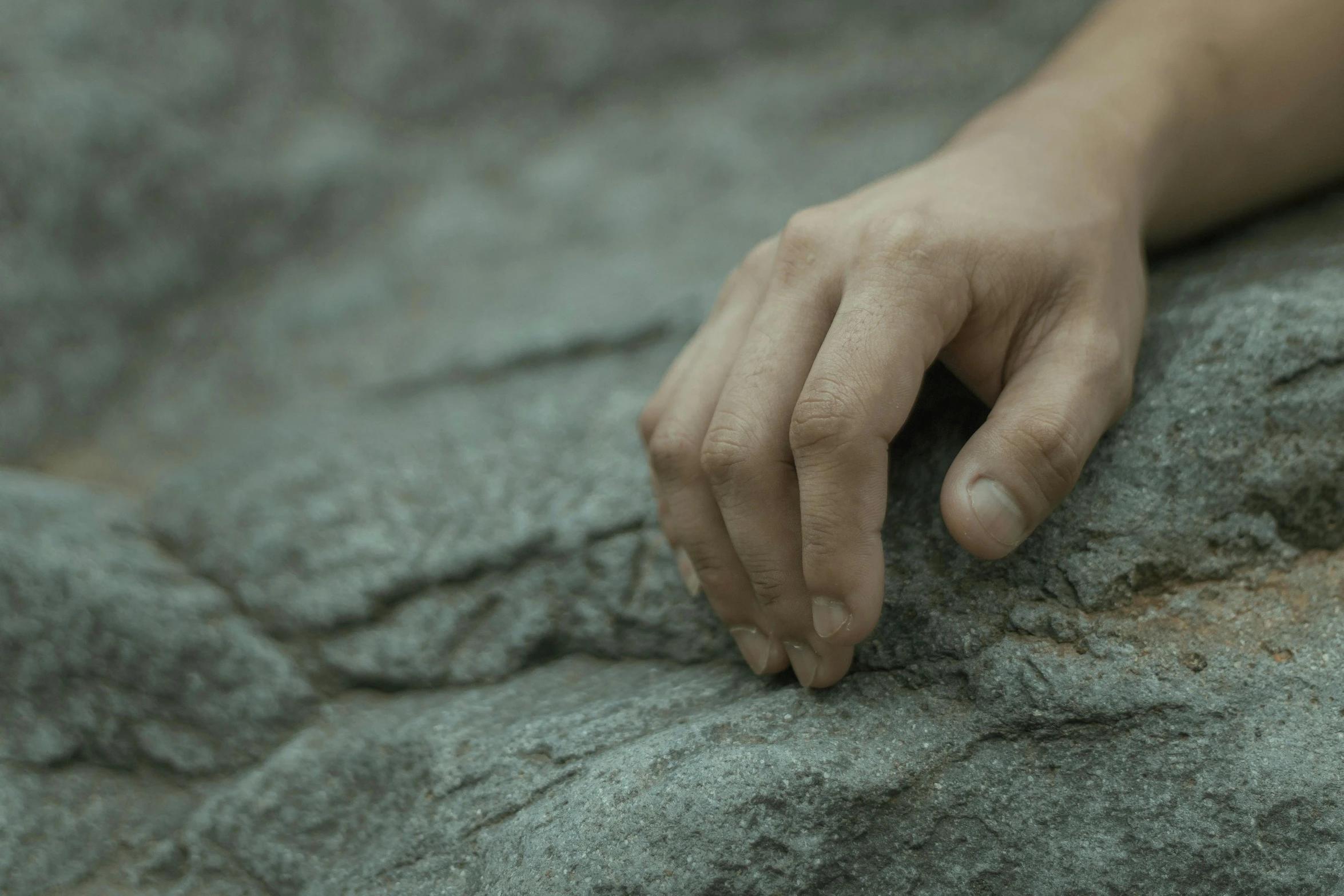 a hand reaching out to grab soing with their palm