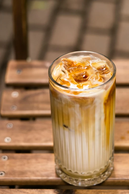 the iced beverage is made with a few ingredients