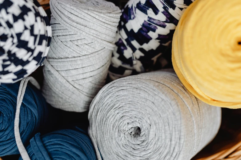 a basket of yarn and crochet sits together