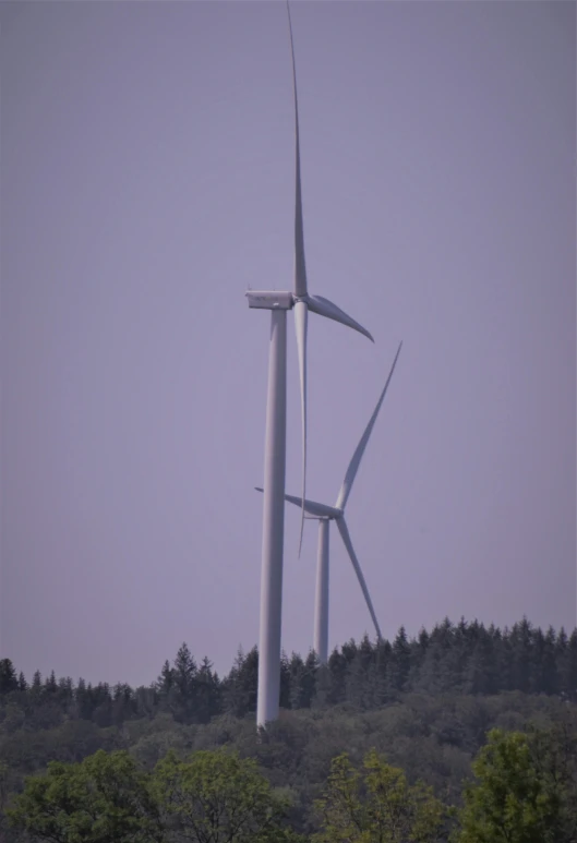 the three wind mills are connected to each other