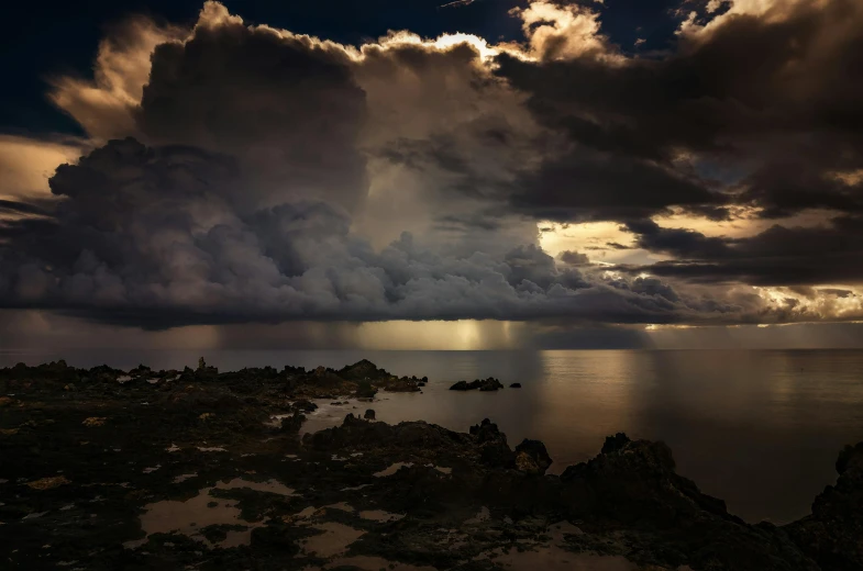 an image of the clouds above the water