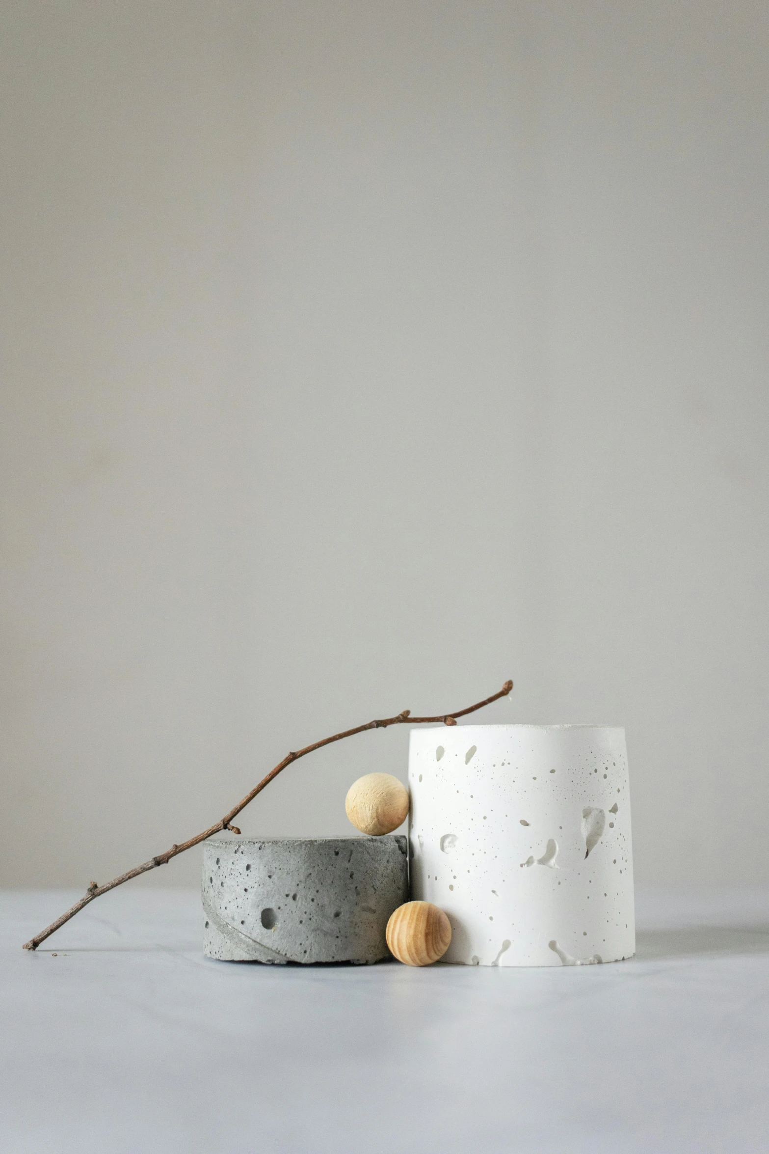 the minimalist concrete candle holder is perfect for candles or planters