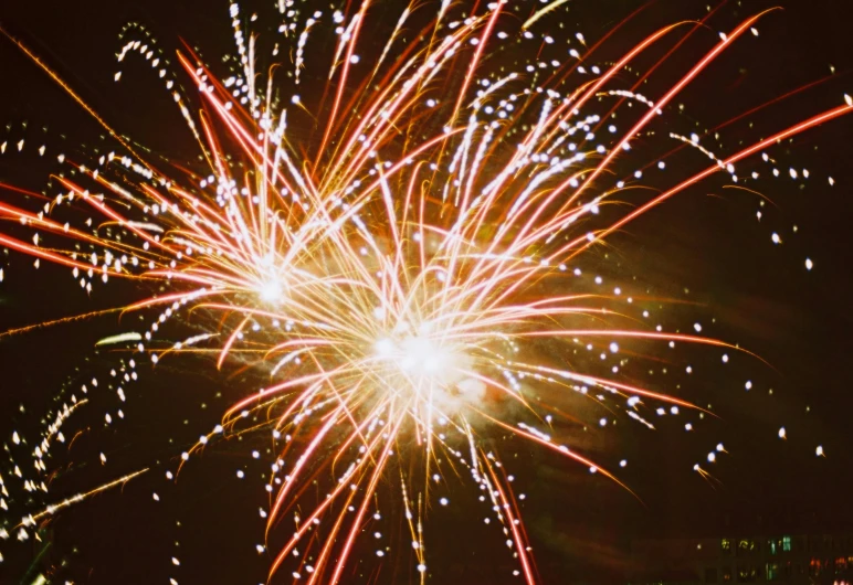 fireworks on the ground during a party or celetion