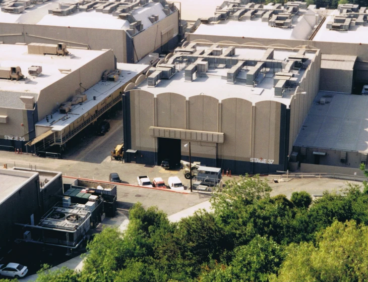 an aerial s of a large industrial area