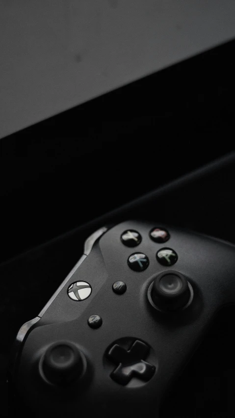 a closeup view of a gaming controller